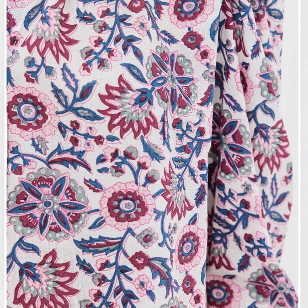 Alix Of Bohemia Pink and Blue Floral Blouse - Picture 2 of 6